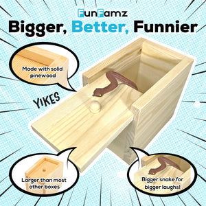 The FunFamz Original Snake Prank Box - A Realistic Snake Prank Gift