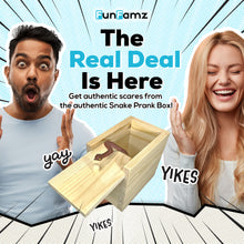 Load image into Gallery viewer, The FunFamz Original Snake Prank Box - A Realistic Snake Prank Gift
