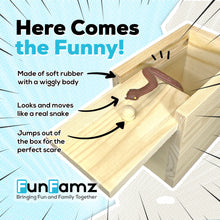 Load image into Gallery viewer, The FunFamz Original Snake Prank Box - A Realistic Snake Prank Gift
