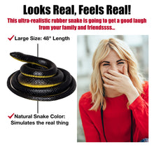 Load image into Gallery viewer, The FunFamz Original Fake Snake Toy Pack - Realistic Rubber Snakes &amp; Plastic Snake Prank Toy
