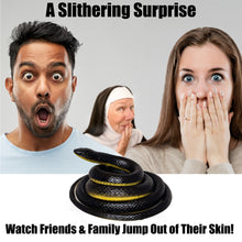 Load image into Gallery viewer, The FunFamz Original Fake Snake Toy Pack - Realistic Rubber Snakes &amp; Plastic Snake Prank Toy
